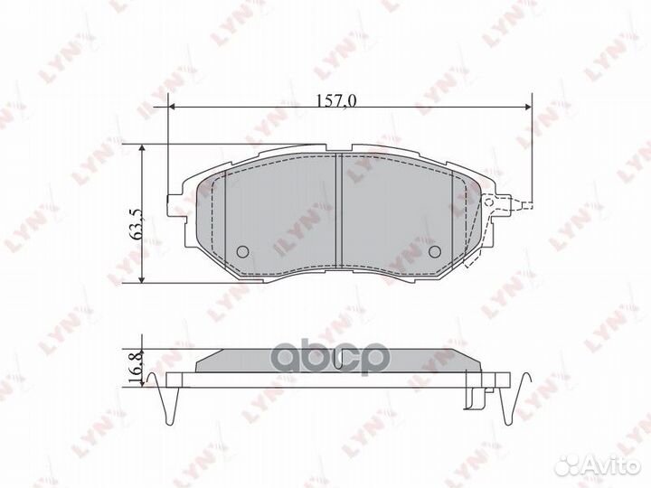 Колодки тормозные дисковые перед subaru Out