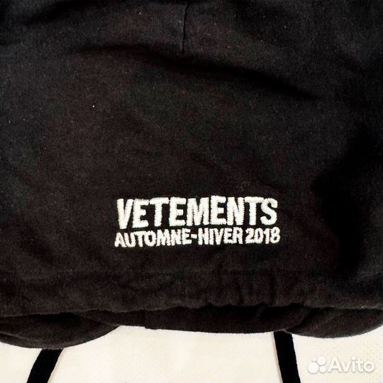 Лонгслив-худи Vetements 'metal tour' - оригинал