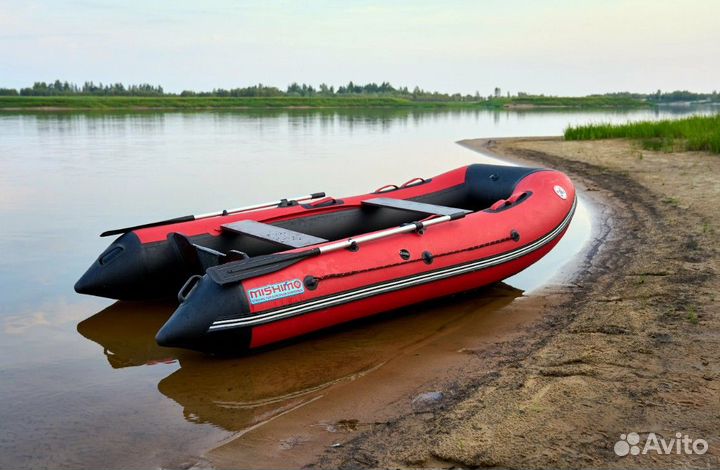 Лодка mishimo lite 350 красный/чёрный