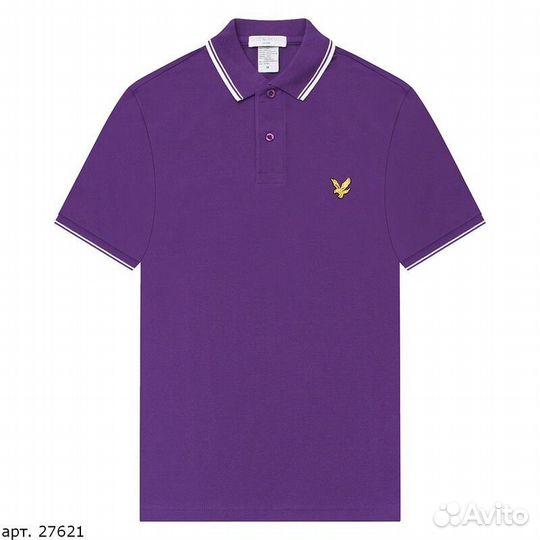 Поло Lyle Scott Фиолетовое