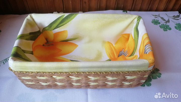 Корзинка плетеная ручной работы