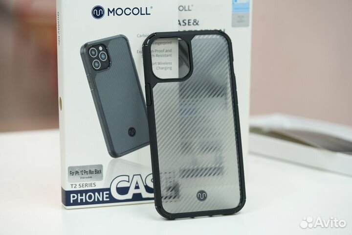 Чехол Mocoll iPhone 12 Pro Max Carbone