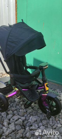 Трёхколёсный велосипед коляска city ride lunar