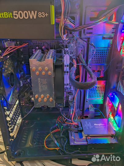 Пк ryzen 5 2400G/RAM16/SSD/HDD/Vega 11 2GB