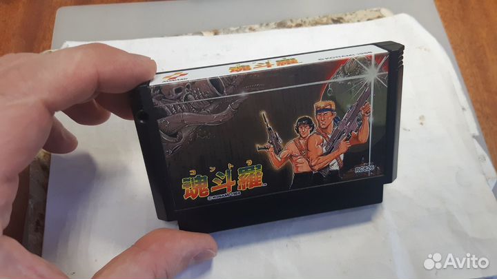 Картридж - Contra Japan Konami (Famicom)