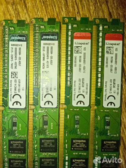 Оперативная память ddr3 16gb (4х4) kingston KVR16N