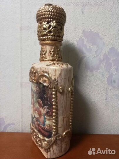 Бутылка декорированная 