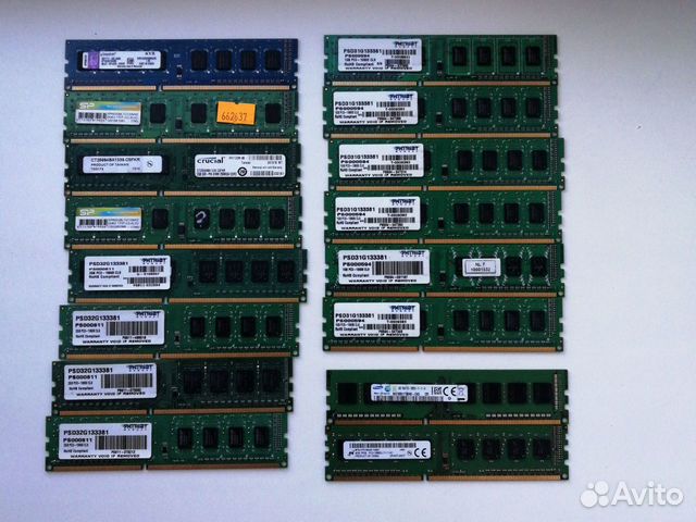 DDR3 SP Crucial Kingston Sams Micron 1 2 4 Gb