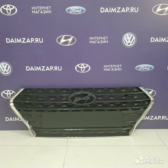 Решетка радиатора Hyundai Solaris 2017-2020 черная