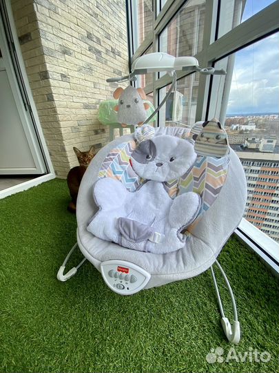 Шезлонг fisher price фишер прайс