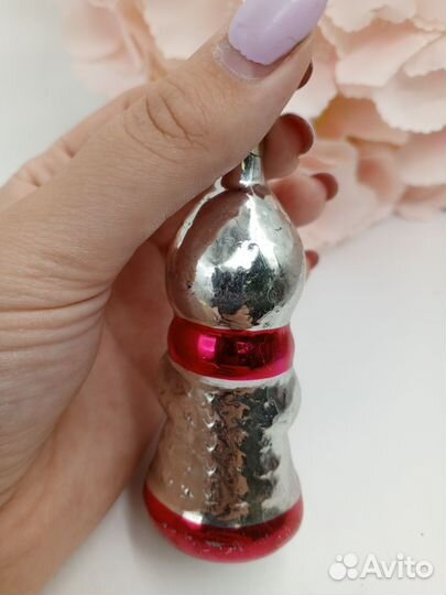 Елочная игрушка Девочка с муфтой СССР (нчк)