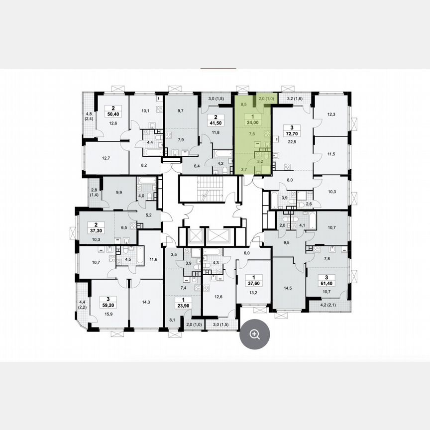 Квартира-студия, 24 м², 4/19 эт.