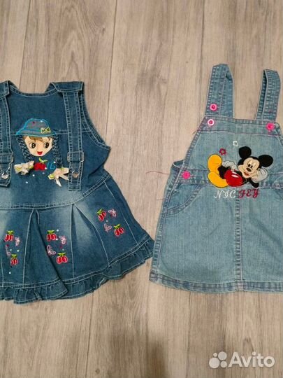 Джинсовые сарафаны