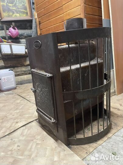 Печь для бани с баком