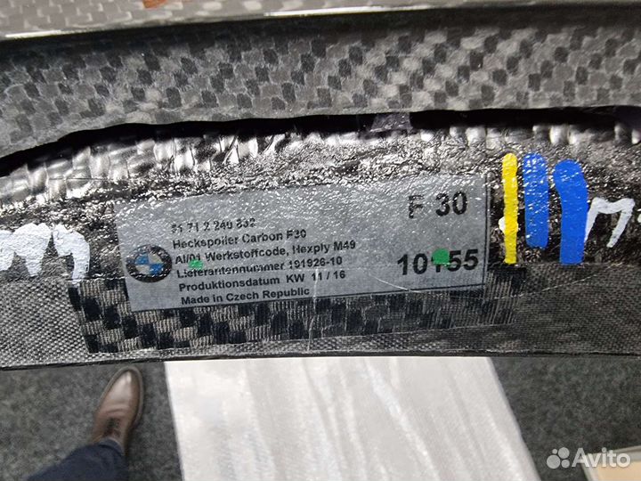 Спойлер BMW F30 F80 карбоновый, оригинал