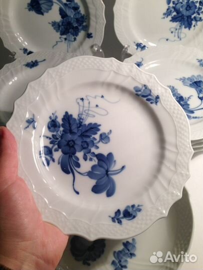 Старинный десертный набор. Роял Копенгаген