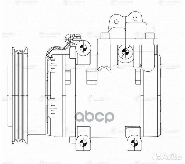Компрессор кондиц. lcac 0885 luzar