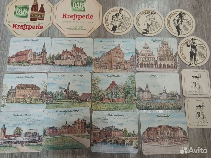 Подставки бирдекели XL Германия винтаж 20 шт