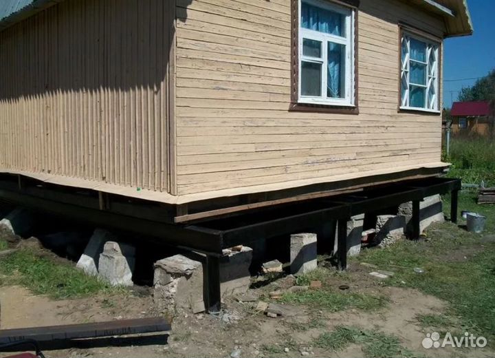 Подьем домов замена венцов