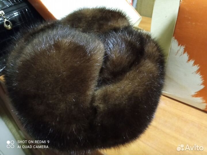 Норковая шапка мужская