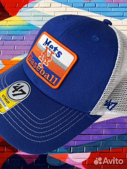 Бейсболка new york mets 47 brand