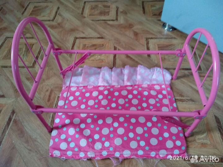Игрушечная кроватка для кукол 40 см