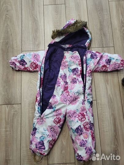 Зимний комбинезон для девочки huppa 98