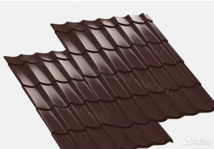 Металлочерепица Ламонтерра шоколад