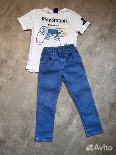 Джинсы benetton футболка некст