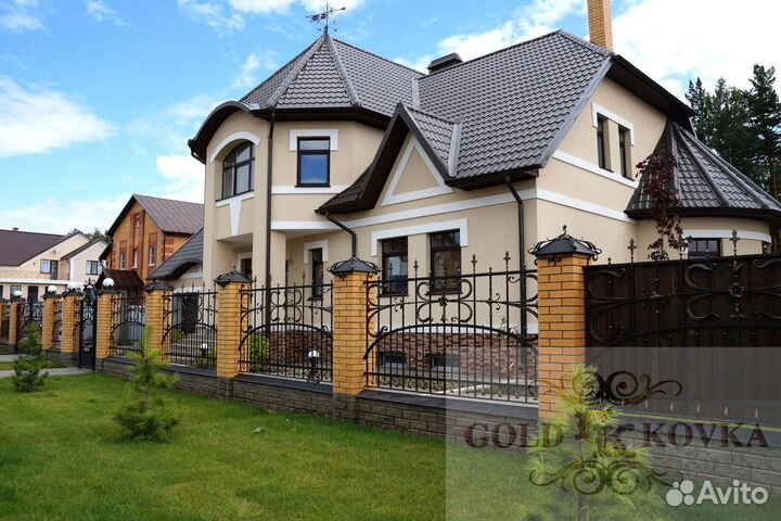 Кованный забор, калитка