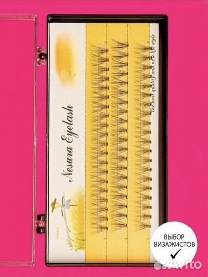 Накладные ресницы пучки