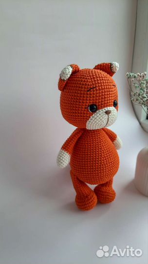 Вязаные игрушки лисичка