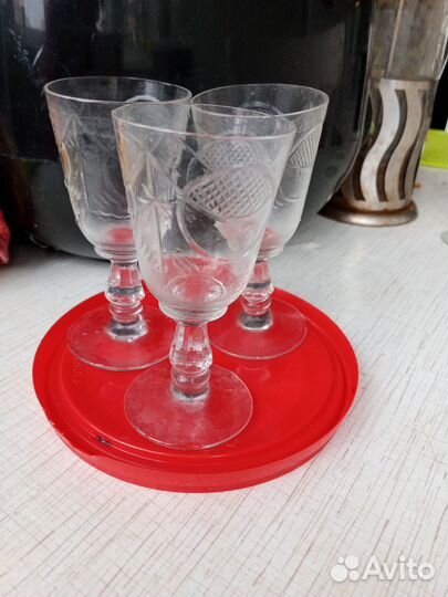 Стопки, фужеры, бокалы, хрустальные стопочки