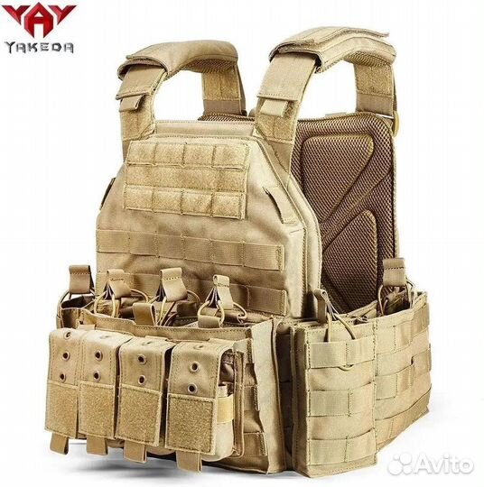 Бронежилет (плитник) с подсумками Yakeda VT-6026-3