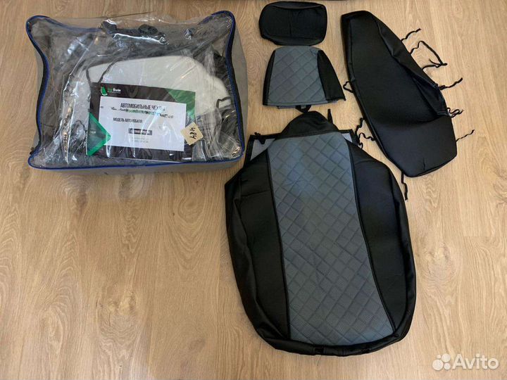 Чехлы из экокожи(комплект) на Skoda Octavia A5