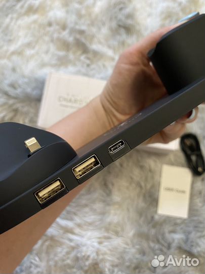 Беспроводная станция зарядка 6 в 1 новая