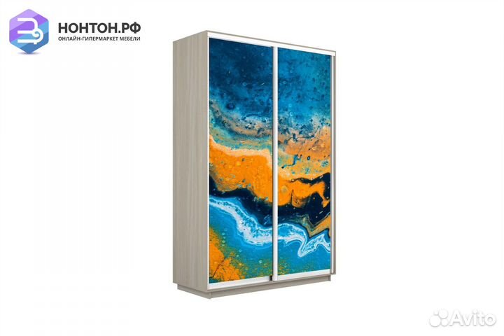 Шкаф-купе 2-х дверный Нонтон фото №1006 / ясень ши