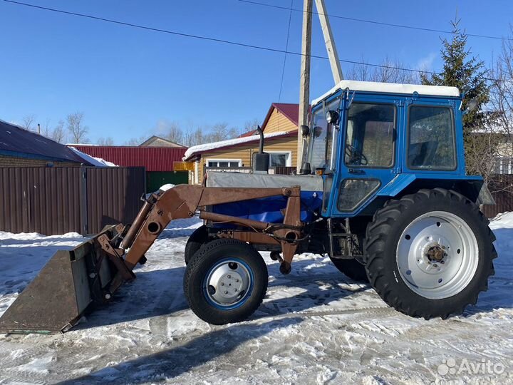 Уборка снега трактором мтз