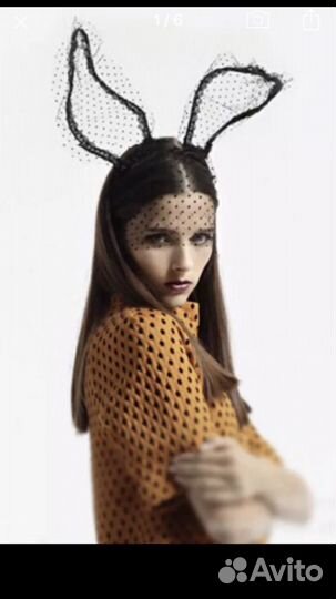 Ободок на голову ушки зайца кролика костюм зайчика