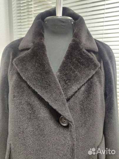 Пальто женское демисезонное из альпаки 54