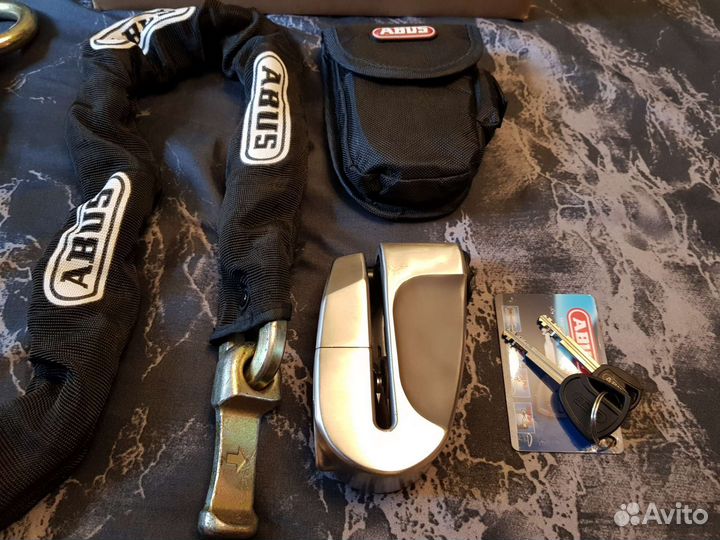 Противоугонный замок Abus 8000 с цепью 120см