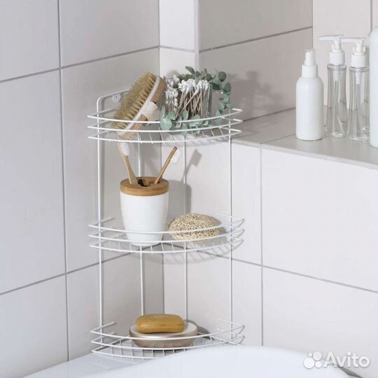 Полка для ванной трехъярусная
