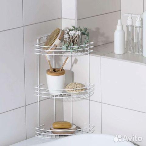 Полка для ванной трехъярусная