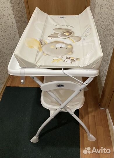 Пеленальный столик с ванночкой CAM