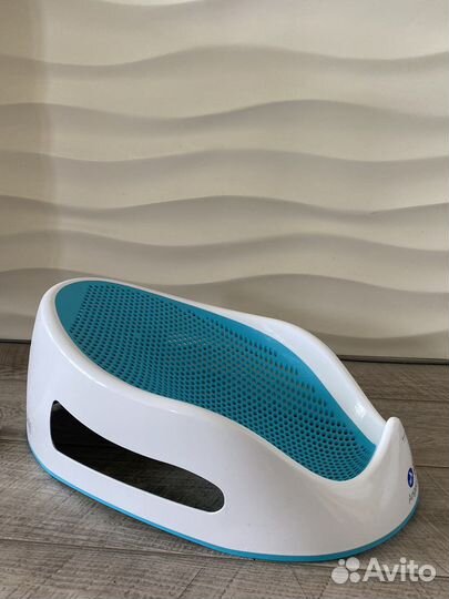 Горка-лежак Angelcare для купания детская, голубая