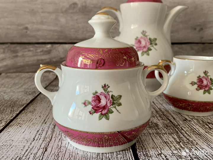 Чайный кофейный сервиз винтаж Fortuna SEP гдр