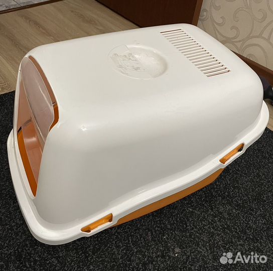 Закрытый лоток для кошек большой, туалет-домик