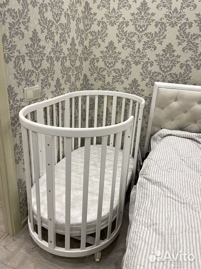 Детская кроватка трансформер 0-3/4 Elipsebed