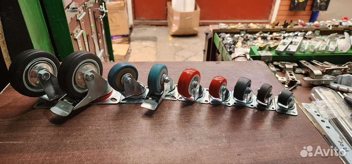 Колеса мебельные и аппаратные