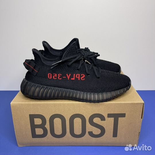 Adidas Yeezy Boost 350 V2 Black Red (6-9us)